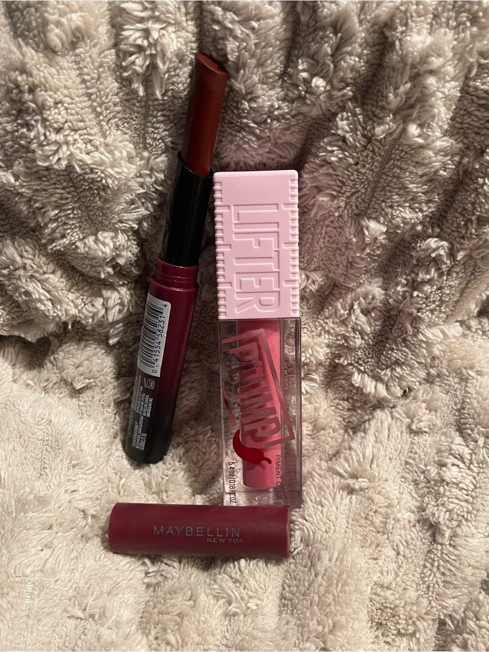 Maybelline Lifter Lip Plump Gloss and Maybelline Sensational Lipstick